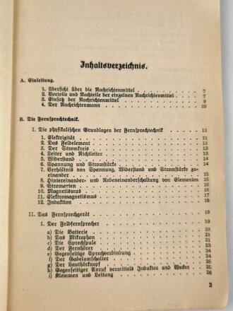 Na. Fi "Nachrichten-Fibel für Fernsprech- und Blinktechnik", 66 Seiten und Anhänge, DIN A5, Umschlag stärker gebraucht