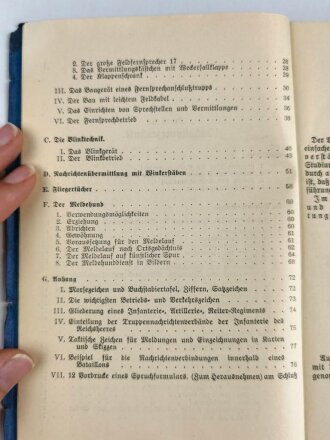 Na. Fi "Nachrichten-Fibel für Fernsprech- und Blinktechnik", 66 Seiten und Anhänge, DIN A5, Umschlag stärker gebraucht