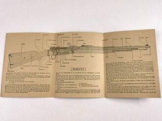 Waffentafel Wa 3 "Gewehr 98" von 1939