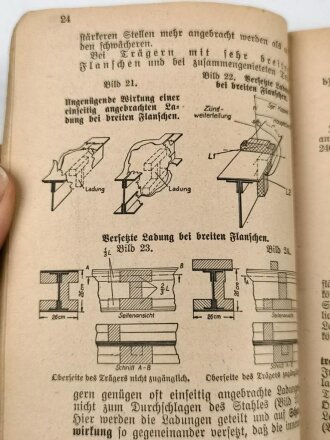 H.Dv. 220/4 "Ausbildungsvorschrift für die Pionier, Teil 4 Sperren" datiert 1935, 434 Seiten, DIN A6