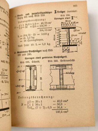 H.Dv. 220/4 "Ausbildungsvorschrift für die Pionier, Teil 4 Sperren" datiert 1935, 434 Seiten, DIN A6