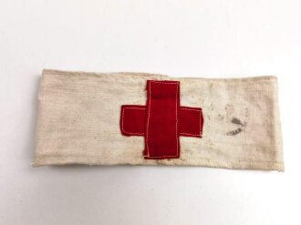 Armbinde " Deutsches Rotes Kreuz " getragenes Stück