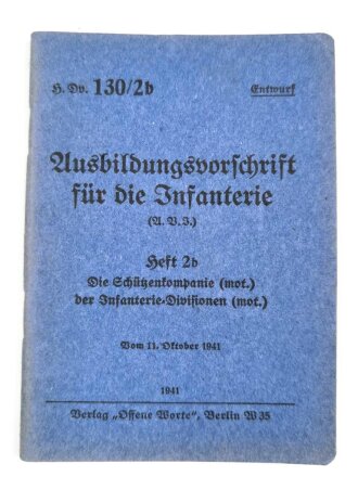 H. Dv. 130/2b "Ausbildungsvorschrift für die...