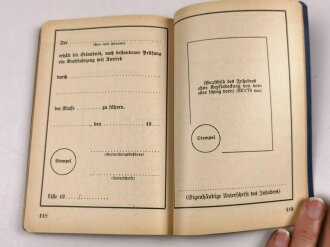 H.Dv 472 "Kraftfahrvorschrift für alle Waffen", datiert 1938, 133 Seiten, DIN A6