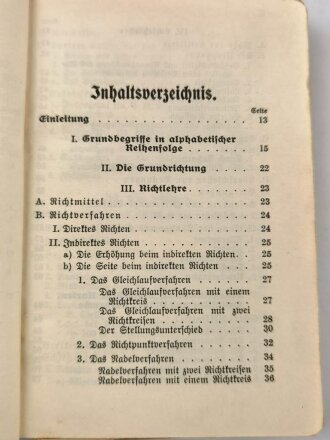 H.Dv 200/6 "Ausbildungsvorschrift für die Artillerie, Heft 6 Schießvorschrift", datiert 1937, 210 Seiten, DIN A6