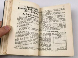 H.Dv 200/6 "Ausbildungsvorschrift für die Artillerie, Heft 6 Schießvorschrift", datiert 1937, 210 Seiten, DIN A6