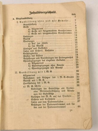 H. Dv. 130/2a "Ausbildungsvorschrift für die Infanterie, Heft 2 Die Schützenkompanie Teil a", datiert 1937, 190 Seiten, DIN A5