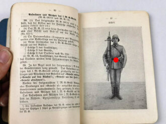 H. Dv. 130/2a "Ausbildungsvorschrift für die Infanterie, Heft 2 Die Schützenkompanie Teil a", datiert 1937, 192 Seiten, DIN A5, Einband fast lose