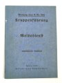 Auszug aus H.Dv. 300 "Truppenführung - Meldedienst" datiert 1938, 19 Seiten, DIN A6, neuzeitliche REPRODUKTION