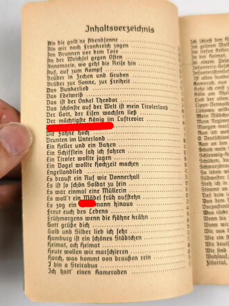 "Front-Liederbuch" 96 Seiten, DIN A6, gebraucht