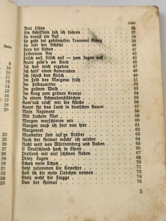 "Soldaten-Liederbuch" 111 Seiten, DIN A6, gebraucht