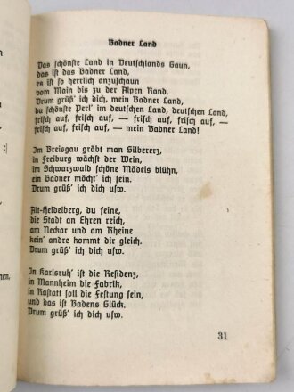 "Soldaten-Liederbuch" 111 Seiten, DIN A6, gebraucht