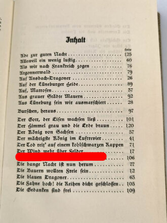 "Blut und Ehre" Liederbuch mit 128 Seiten, DIN A5 gebraucht