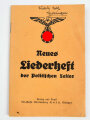 "Neues Liederheft der Politischen Leiter" 2. Auflage, 35 Seiten, DIN A6 gebraucht