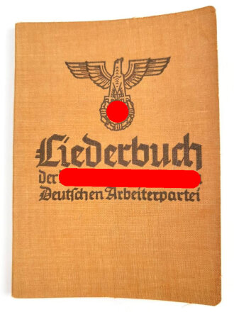 "Liederbuch Der Nationalsozialistischen Deutschen Arbeiterpartei"datiert 1939, 123 Seiten, DIN A6 gebraucht