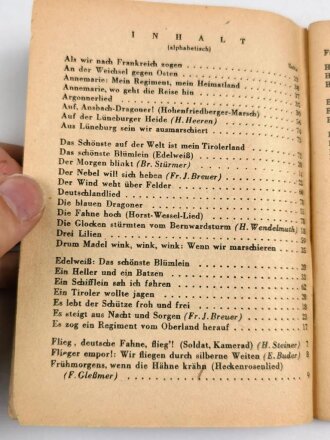 "Das Neue Soldaten Liederbuch, Heft 1" 80 Seiten, DIN A6, gebraucht