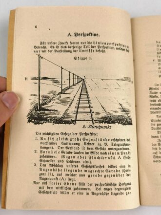 "Das militärische Geländezeichnen im Aufklärungsdienst" datiert 1936, 35 Seiten, DIN A5