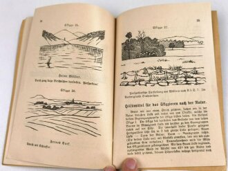 "Das militärische Geländezeichnen im Aufklärungsdienst" datiert 1936, 35 Seiten, DIN A5