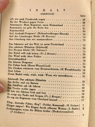 "Das Neue Soldaten Liederbuch Heft 1" 80 Seiten, DIN A6,  gebraucht