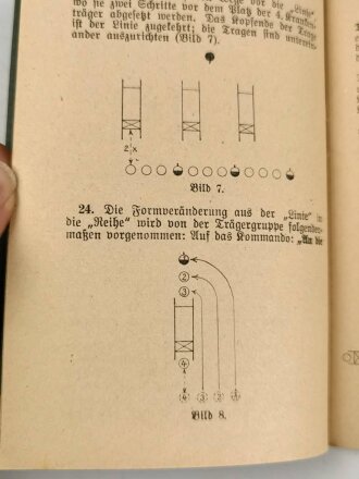 H.Dv. 100/1 "Ausbildungsvorschrift für Krankenträger und Sanitätskompanien, Heft 1 Krankenträgerausbildung", datiert 1938, 44 Seiten, DIN A6