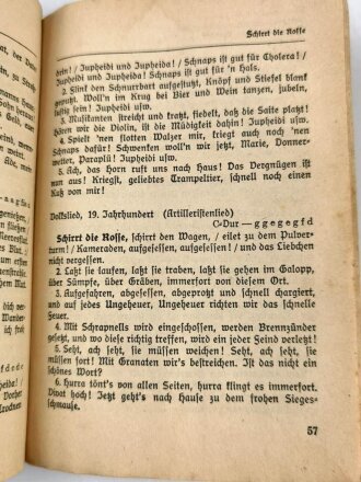 "Liederbuch der Wehrmacht" 88 Seiten, DIN A6,...