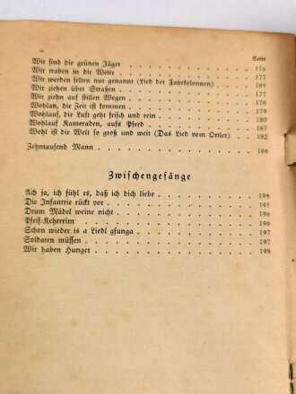 "Soldatenliederbuch" datiert 1941, 198 Seiten, DIN über A6, gebraucht