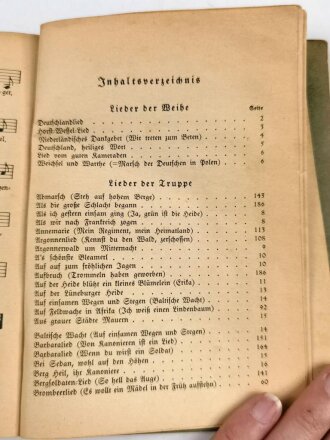 "Soldatenliederbuch" datiert 1941, 198 Seiten, DIN über A6, gebraucht