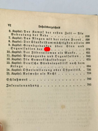 Adolf Hitler "Mein Kampf" Blaue Ganzleinenausgabe von 1934, gebraucht