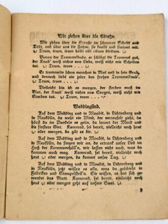 "Wir sind Deutschlands Zukunft - Hitlerjugend-Liederbuch" 31 Seiten, DIN A6, stark gebraucht