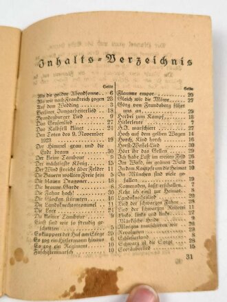 "Wir sind Deutschlands Zukunft - Hitlerjugend-Liederbuch" 31 Seiten, DIN A6, stark gebraucht