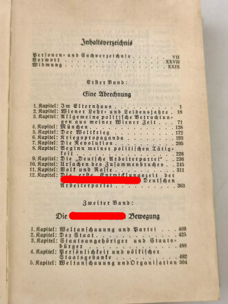 Adolf Hitler "Mein Kampf", Hochzeitsausgabe der Stadt Heilbronn 1937, komplett im Schuber