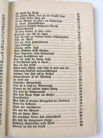 "Front-Liederbuch" 96 Seiten, DIN A6, stark gebraucht