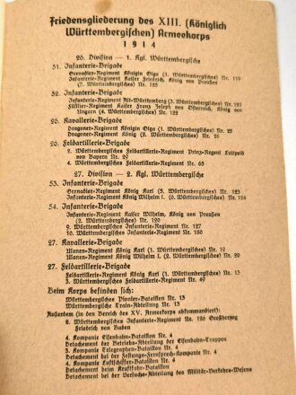 "Die Tradition des deutschen Heeres, Traditionsheft Nr. 171" 18 Seiten, DIN A5