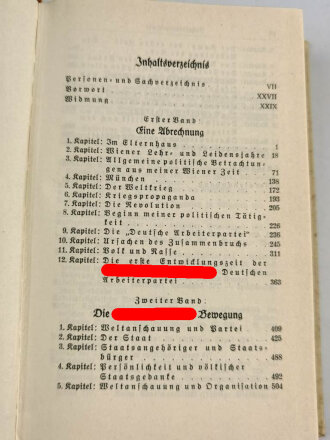 Adolf Hitler "Mein Kampf", Hochzeitsausgabe der Stadt Stuttgart 1944, komplett im Schuber, guter Zustand