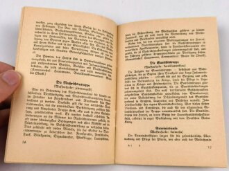 "Die Gliederung der Deutschen Wehrmacht - Heer, Kriegsmarine, Luftwaffe" 48 Seiten, DIN A6