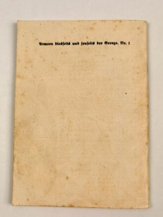 "Die Gliederung der Deutschen Wehrmacht - Heer, Kriegsmarine, Luftwaffe" 48 Seiten, DIN A6