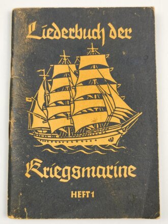 "Liederbuch der Kriegsmarine, Heft 1" datiert...