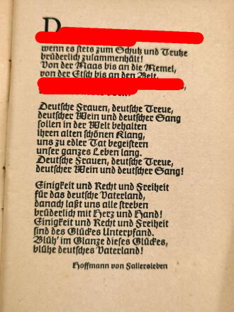 "Liederbuch der Kriegsmarine, Heft 1" datiert 1940, 59 Seiten, DIN A6