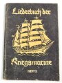 "Liederbuch der Kriegsmarine, Heft 2" datiert 1940, 48 Seiten, DIN A6, stark gebraucht