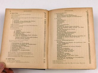 "Oertzenscher Taschenkalender für die Offiziere des Heeres" datiert 1936, 723 Seiten, DIN A6