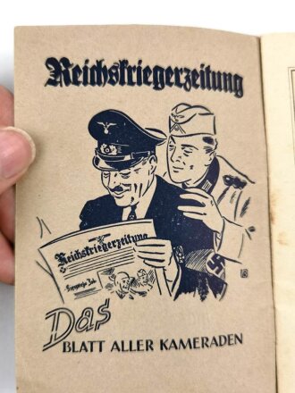 Der NS.- Reichskriegerbund "Was er ist und was er will" datiert 1936, 25 Seiten, DIN A6