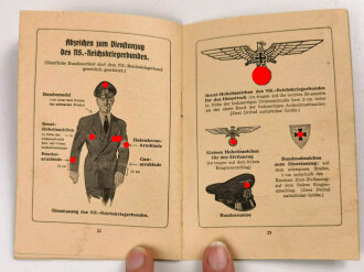 Der NS.- Reichskriegerbund "Was er ist und was er will" datiert 1936, 25 Seiten, DIN A6