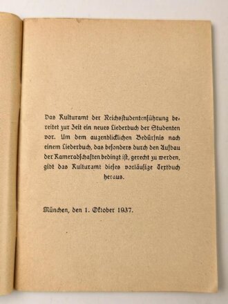 III.Reich " Liederbuch für Studenten" 95...