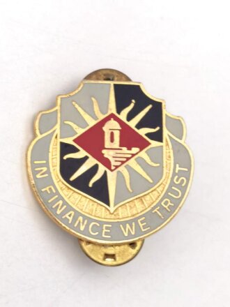 U.S. Army Unit Crest "338th Finance Battalion"