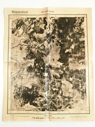 Bildplanskizze "SU 0-36-76-A d" Russland, Sutschan Sumpf, Maße: 45 x 35 cm