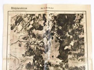 Bildplanskizze "SU 0-36-76-A d" Russland, Sutschan Sumpf, Maße: 45 x 35 cm