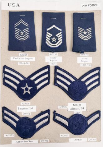 U.S.  Air Force, Sammlung  Ärmelabzeichen und...