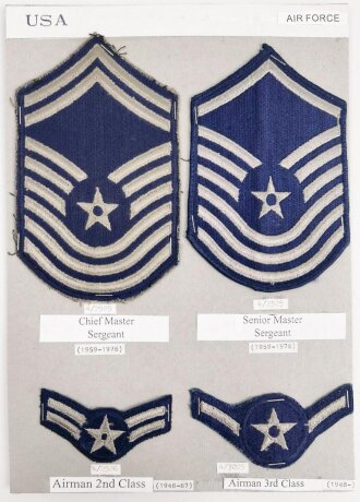 U.S.  Air Force, Sammlung  Ärmelabzeichen, auf...