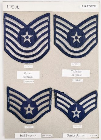 U.S.  Air Force, Sammlung  Ärmelabzeichen, auf...