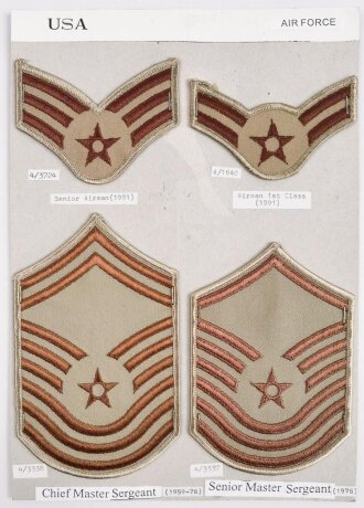 U.S.  Air Force, Sammlung  Ärmelabzeichen...